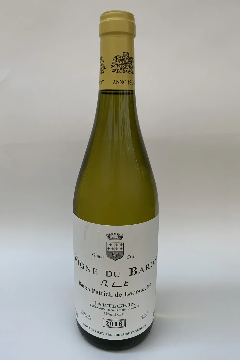 Vigne du Baron AOC 2018 Tartegnin